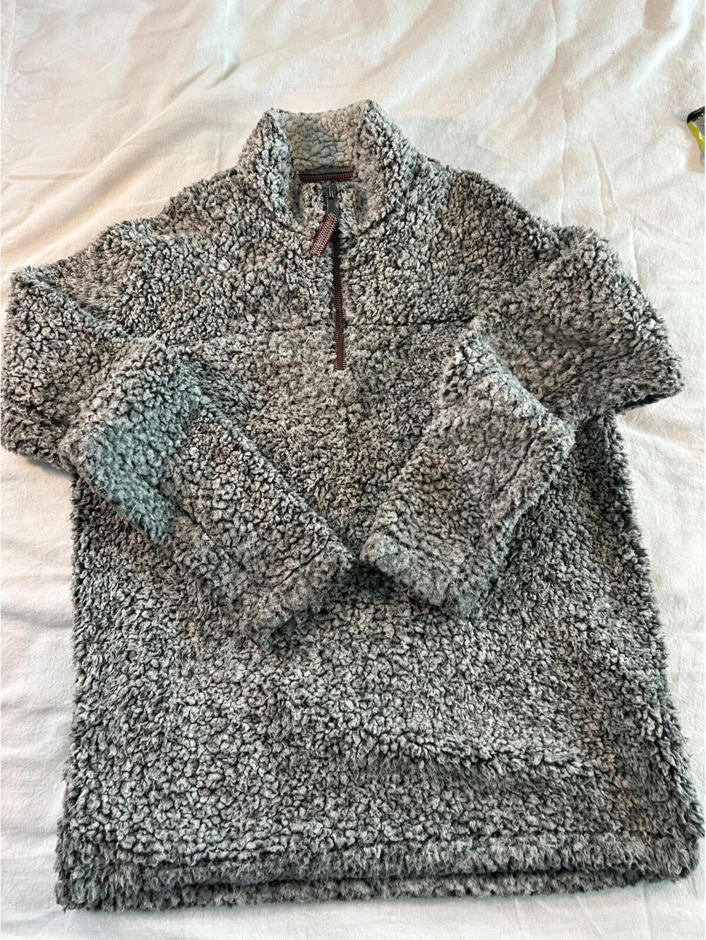 True Grit American Outdoor Co Sherpa Pullover Jacket Men’s Small Faux Fur